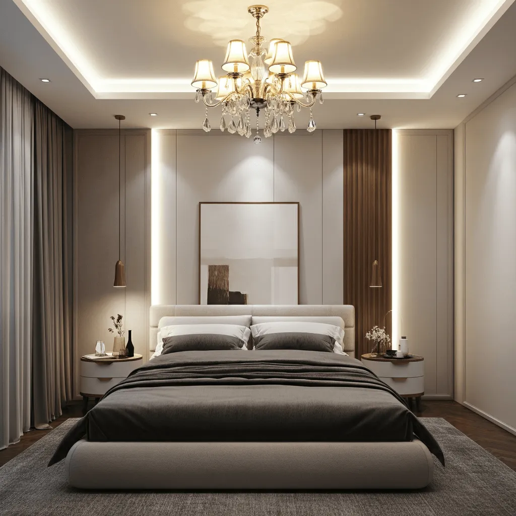 Layered Lighting Bedroom