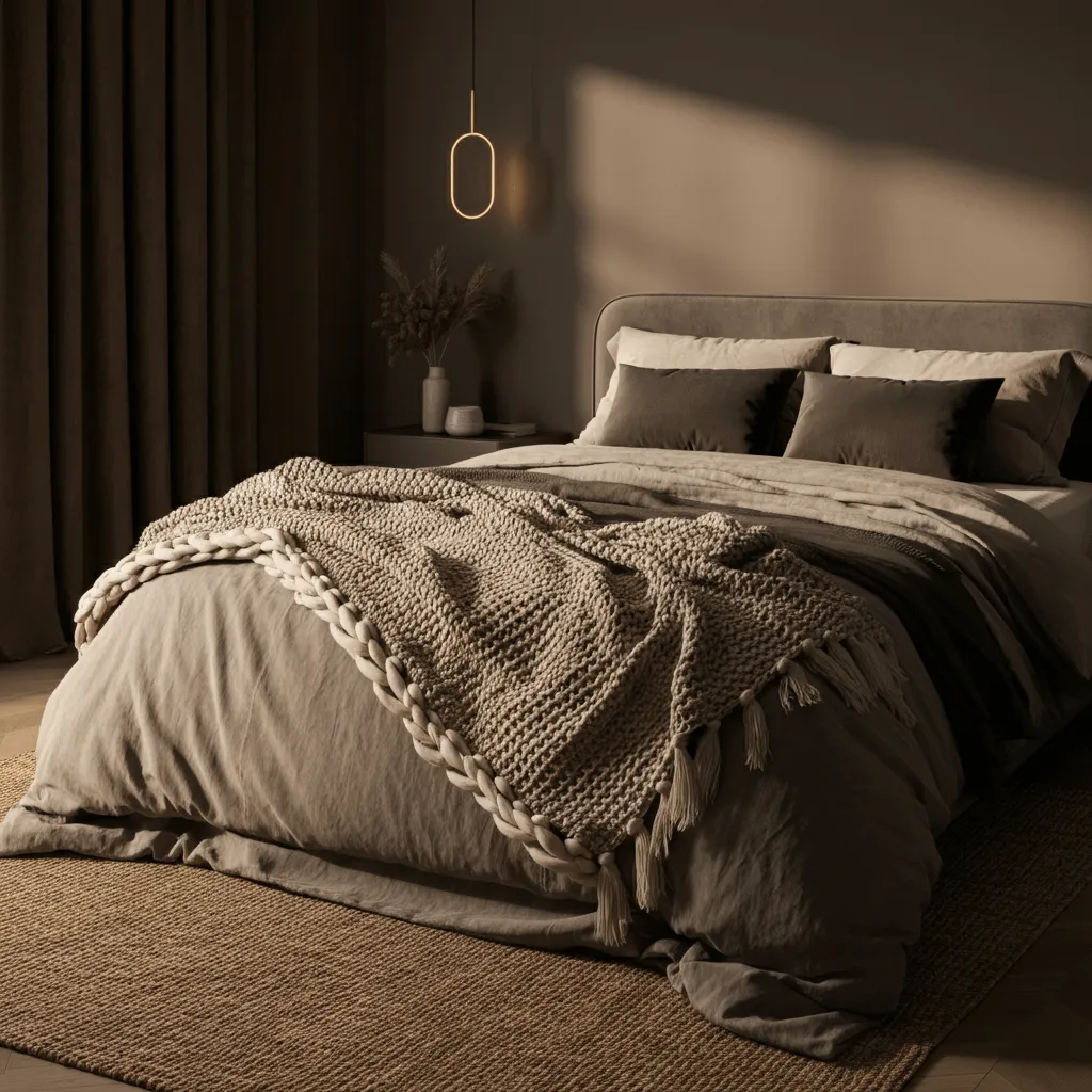 Layered Textures Bedroom