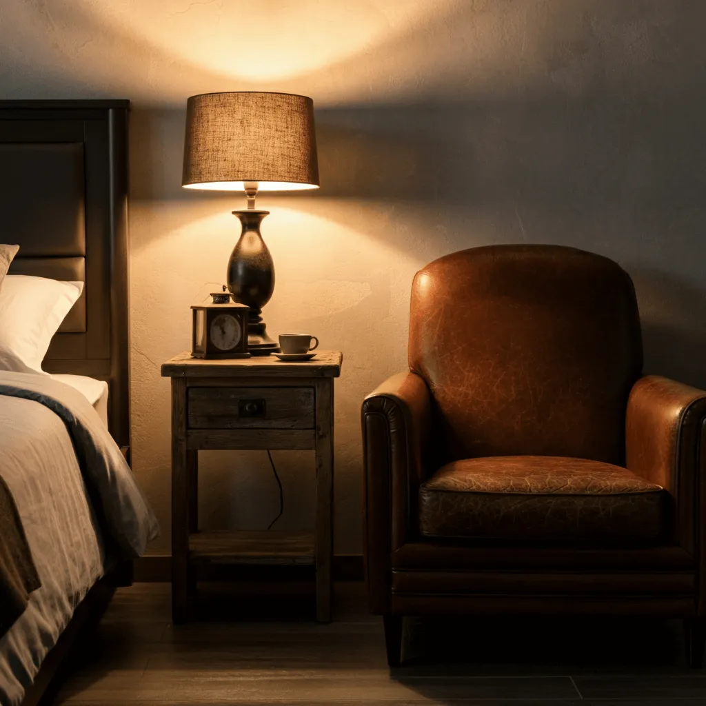 Leather Accent Corner