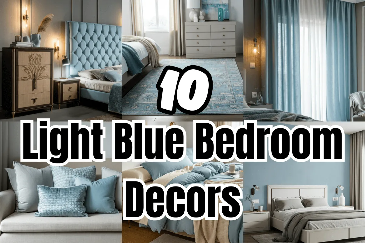 Light Blue Bedroom Decors