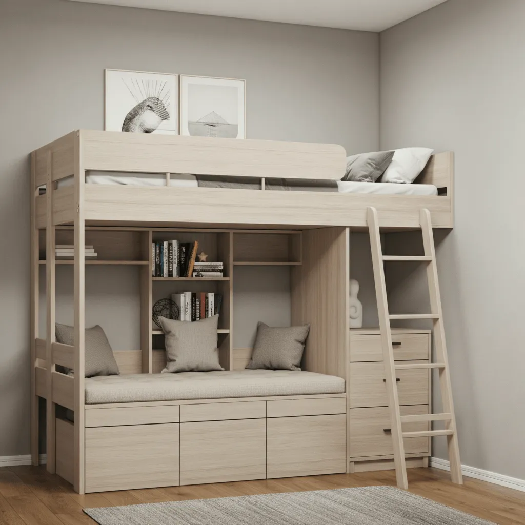 15 Smart Bedroom Storage Beds Ideas to Maximize Space 10 Loft Bed with Storage
