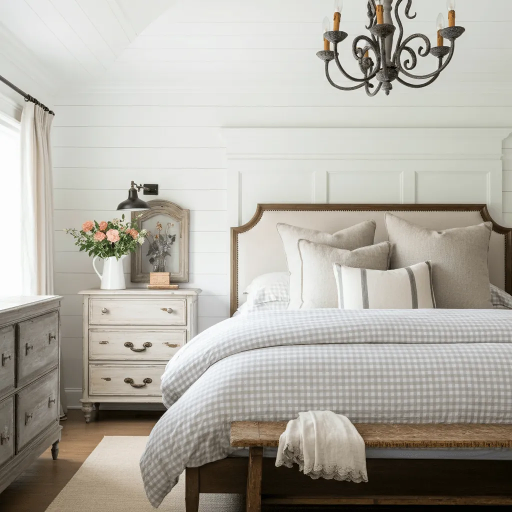 Luxe Farmhouse Haven Bedroom