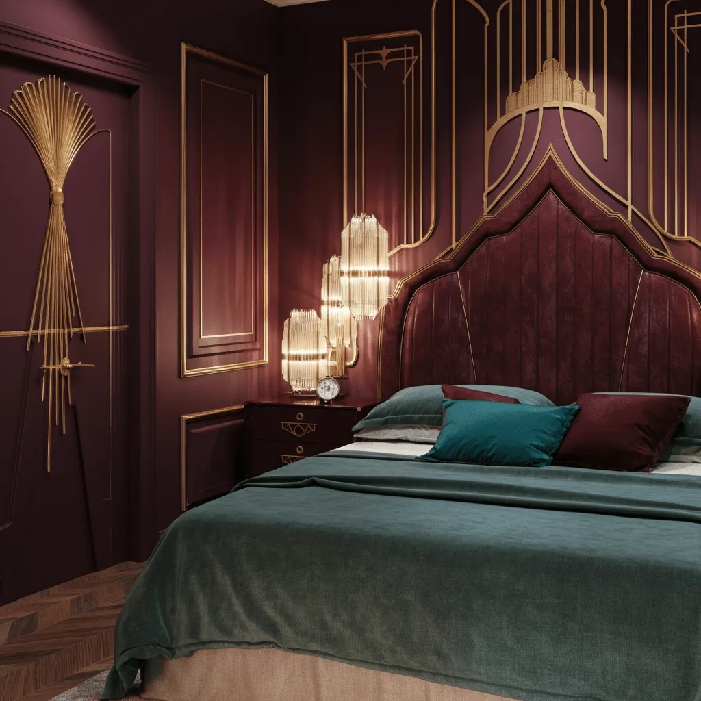 Luxurious Art Deco Bedroom