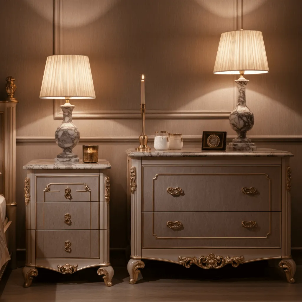 Marble Elements in Bedroom