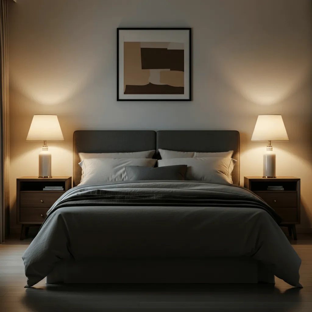 Matching Nightstands and Lamps