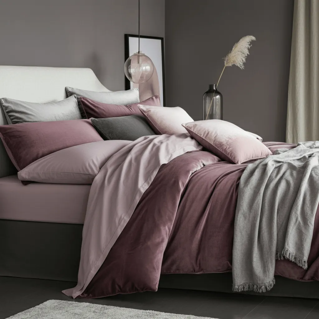 Mauve Bedding Decor