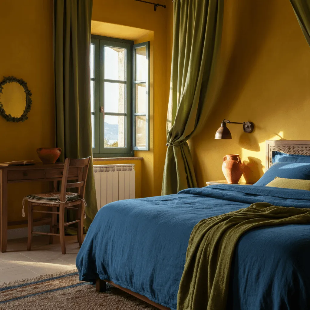 Mediterranean Color Palette Bedroom