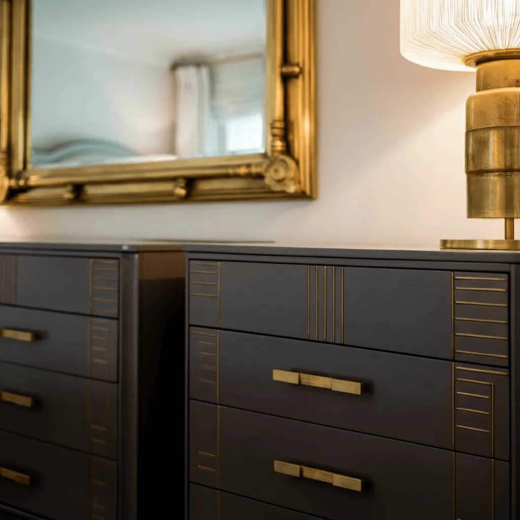 Metallic Accents in Art Deco