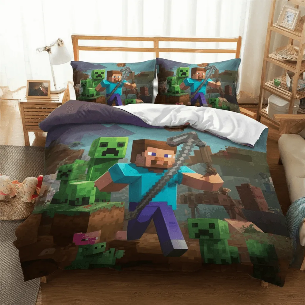 17 Minecraft Bedroom Decor Ideas That Will Blow Your Mind 13 Minecraft Bedding