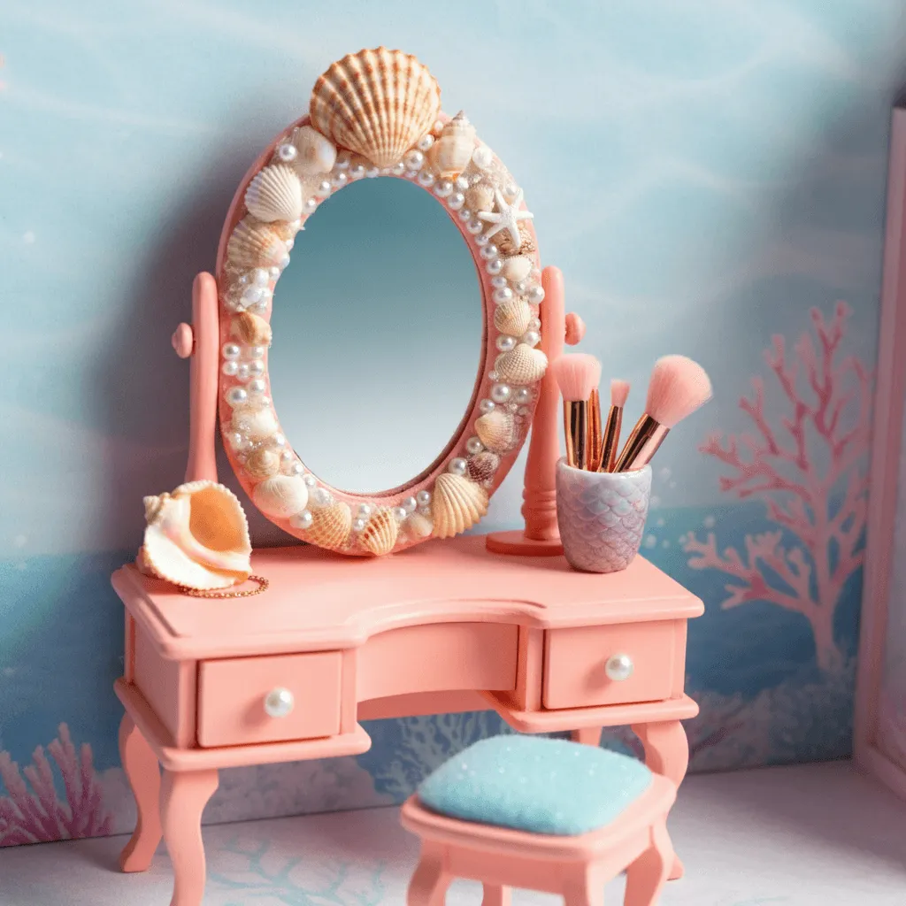 Mini Mermaid Vanity Corner Wide View