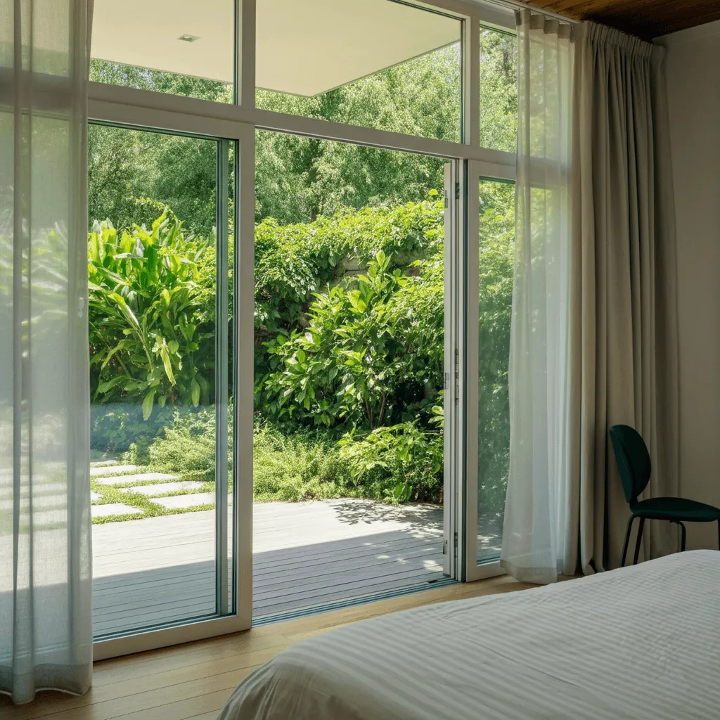 10 Stunning Bedroom Elevation Ideas for Modern Homes 2 Minimalist Glass Facade