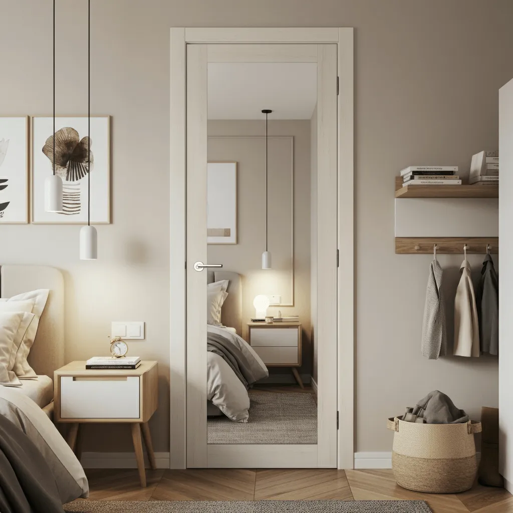 Mirror Behind Door Decor