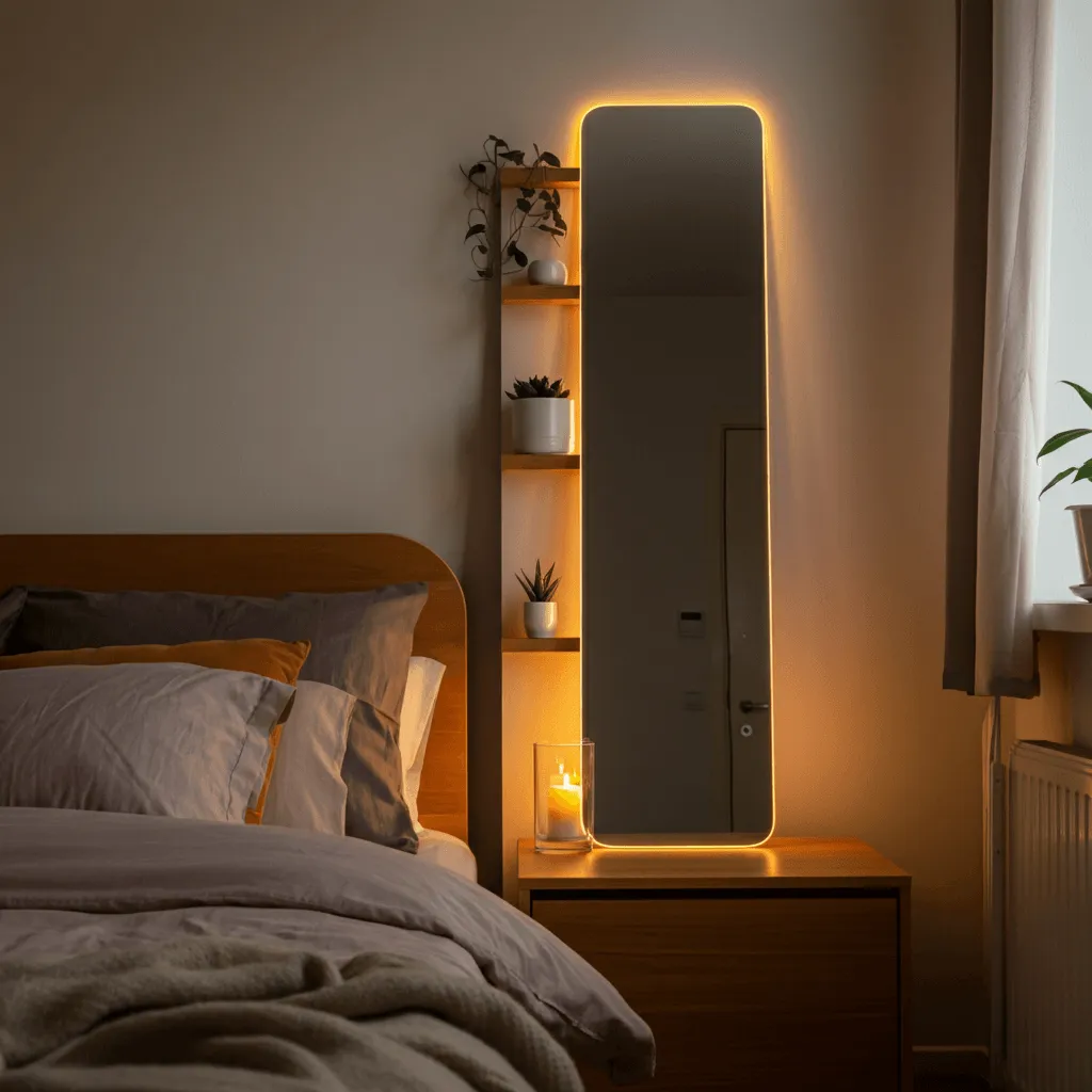 Mirror with Shelves Decor