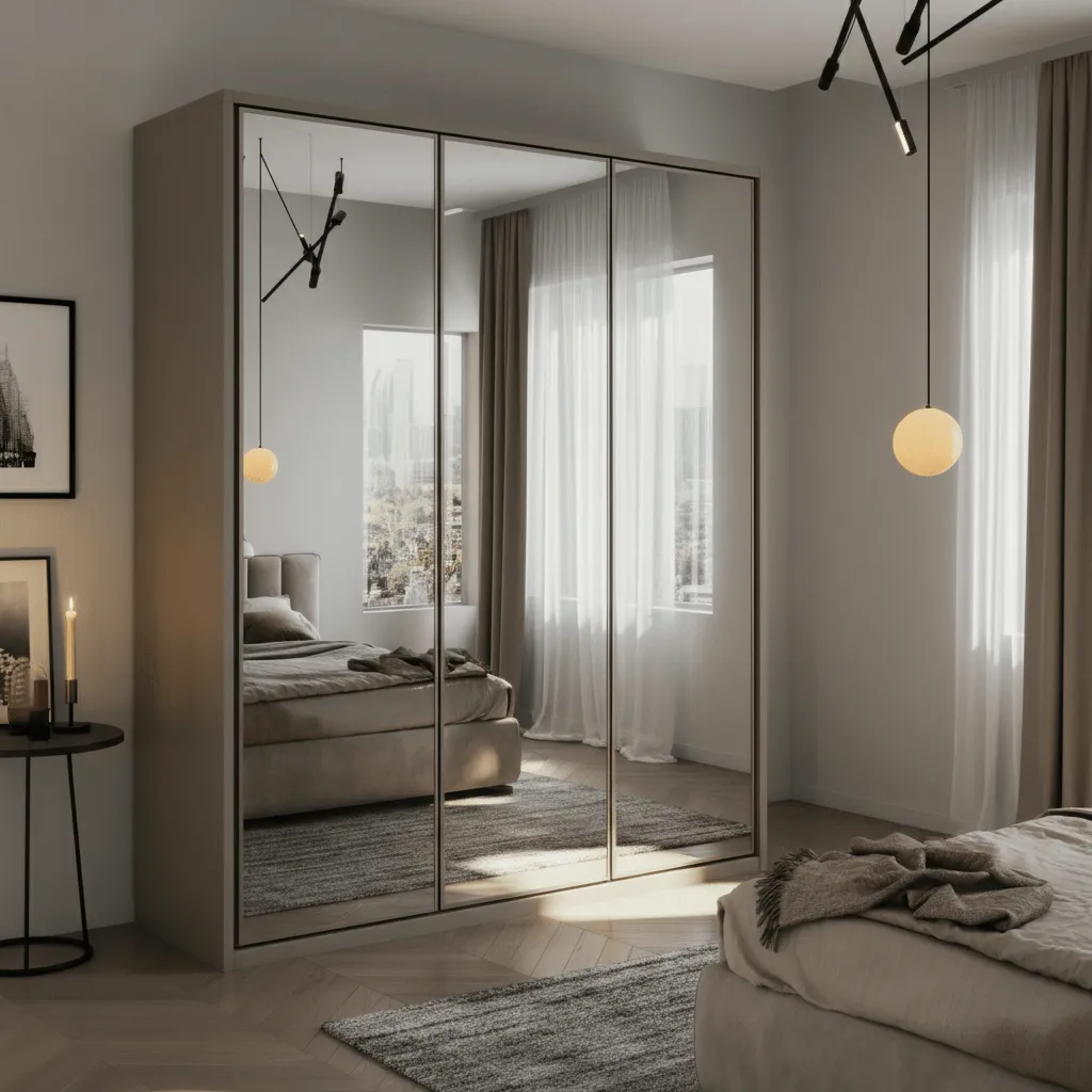 Mirrored Wardrobe Decor