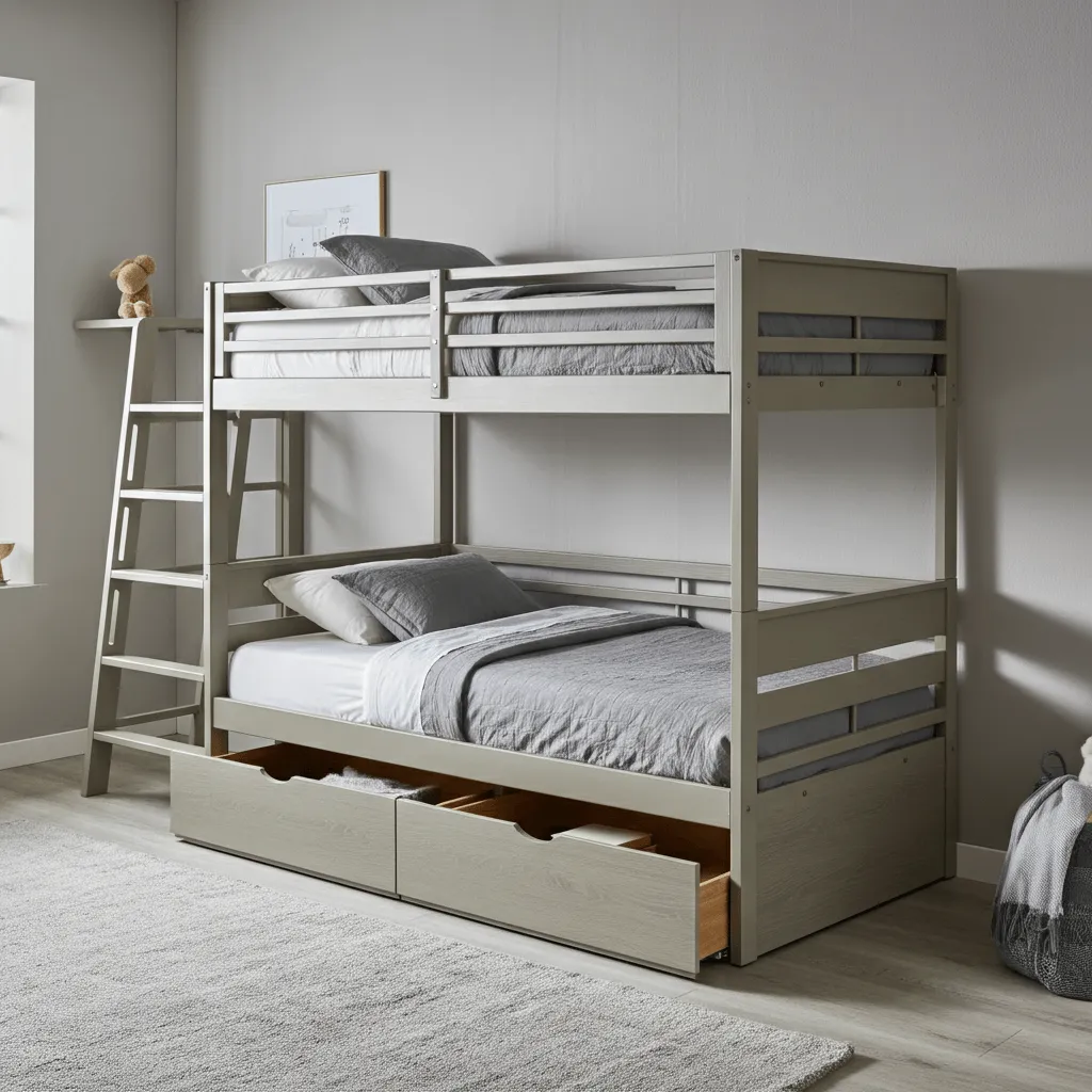 10 Bunk Bed Ideas to Maximize Space and Style 3 Modern Twin-Over-Full Bunk Bed