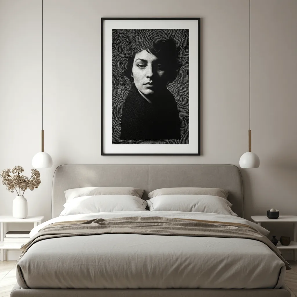 Monochromatic Portrait Poster