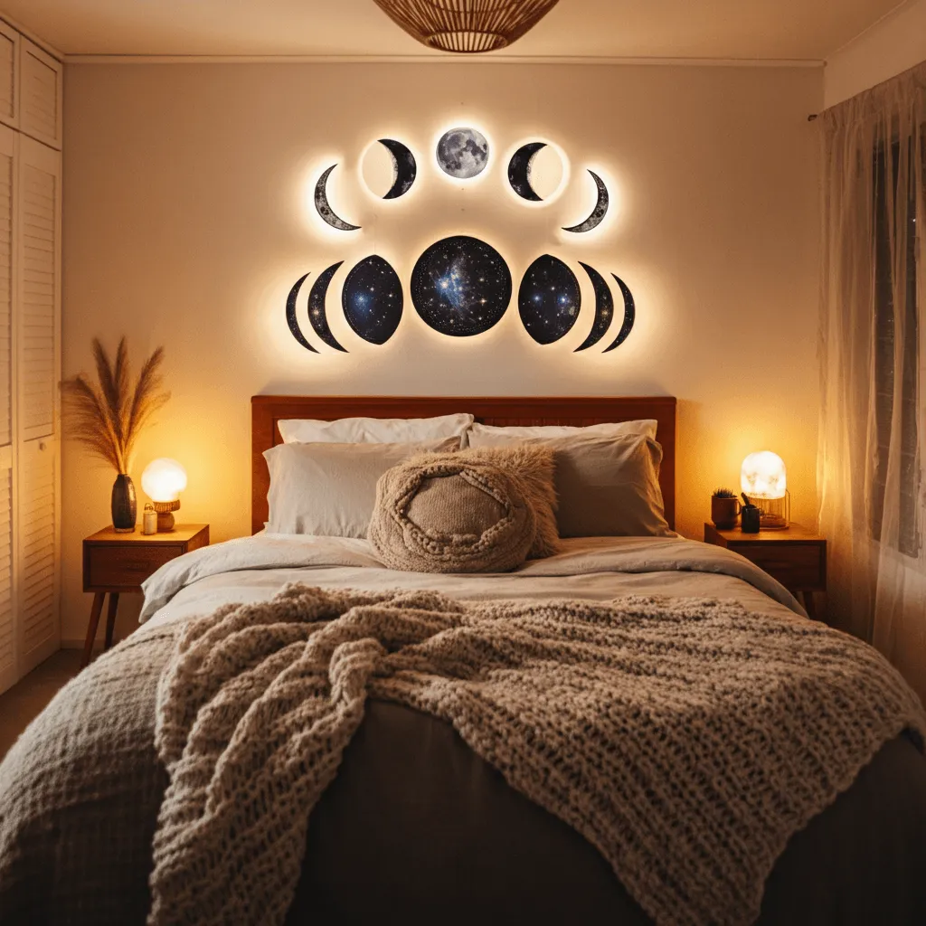 Moon Phase Bedroom Decor