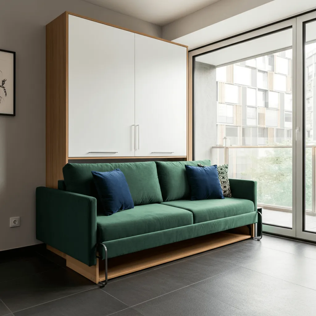 10 Murphy Bed Designs to Maximize Space and Style 3 Murphy Bed with Sofa