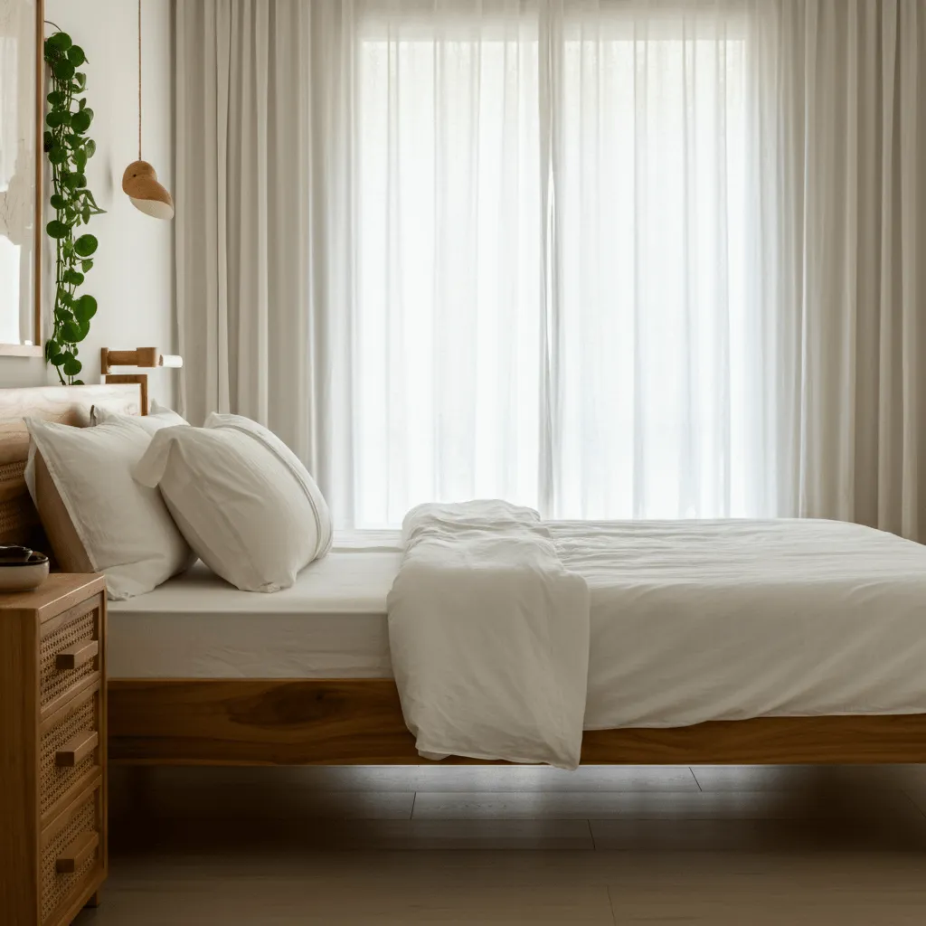 Natural Elements in Bedroom