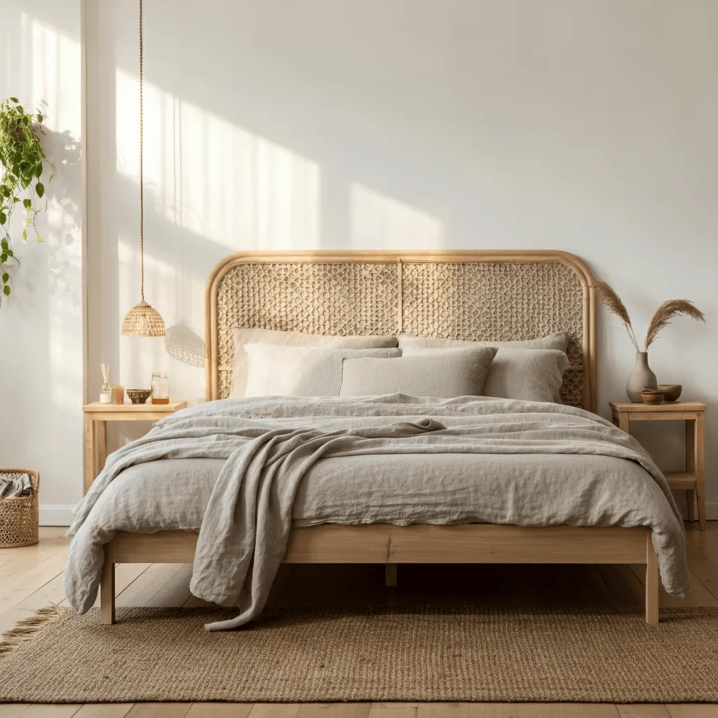 Natural Wood Bedroom Decor