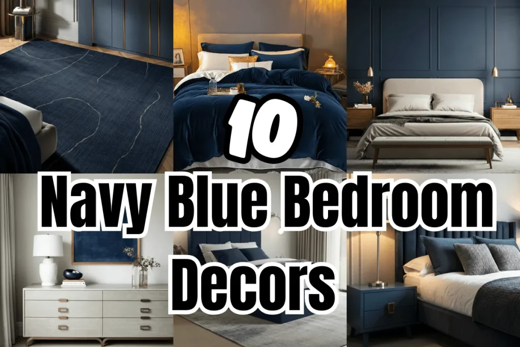 Navy Blue Bedroom Decors