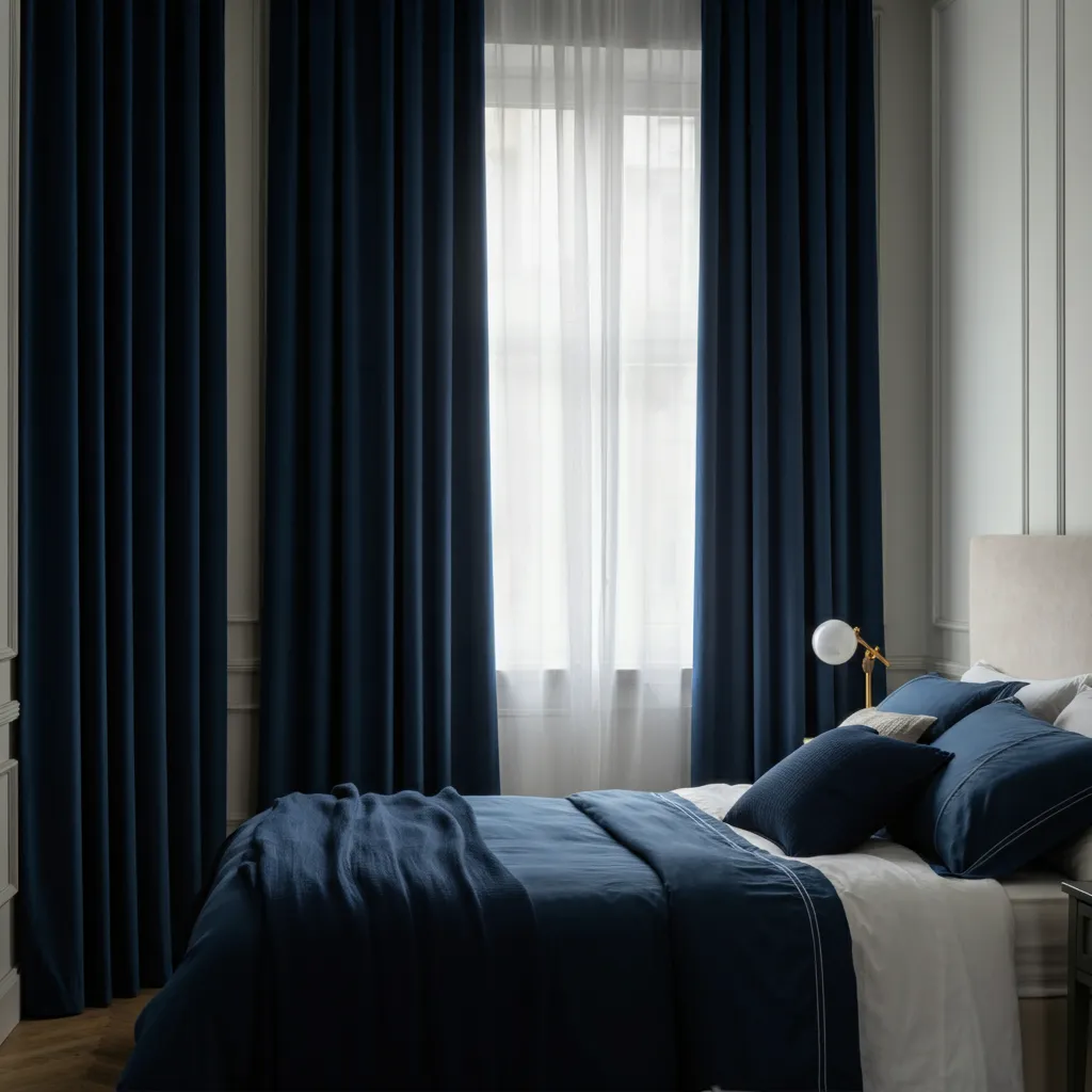 Navy Blue Curtains
