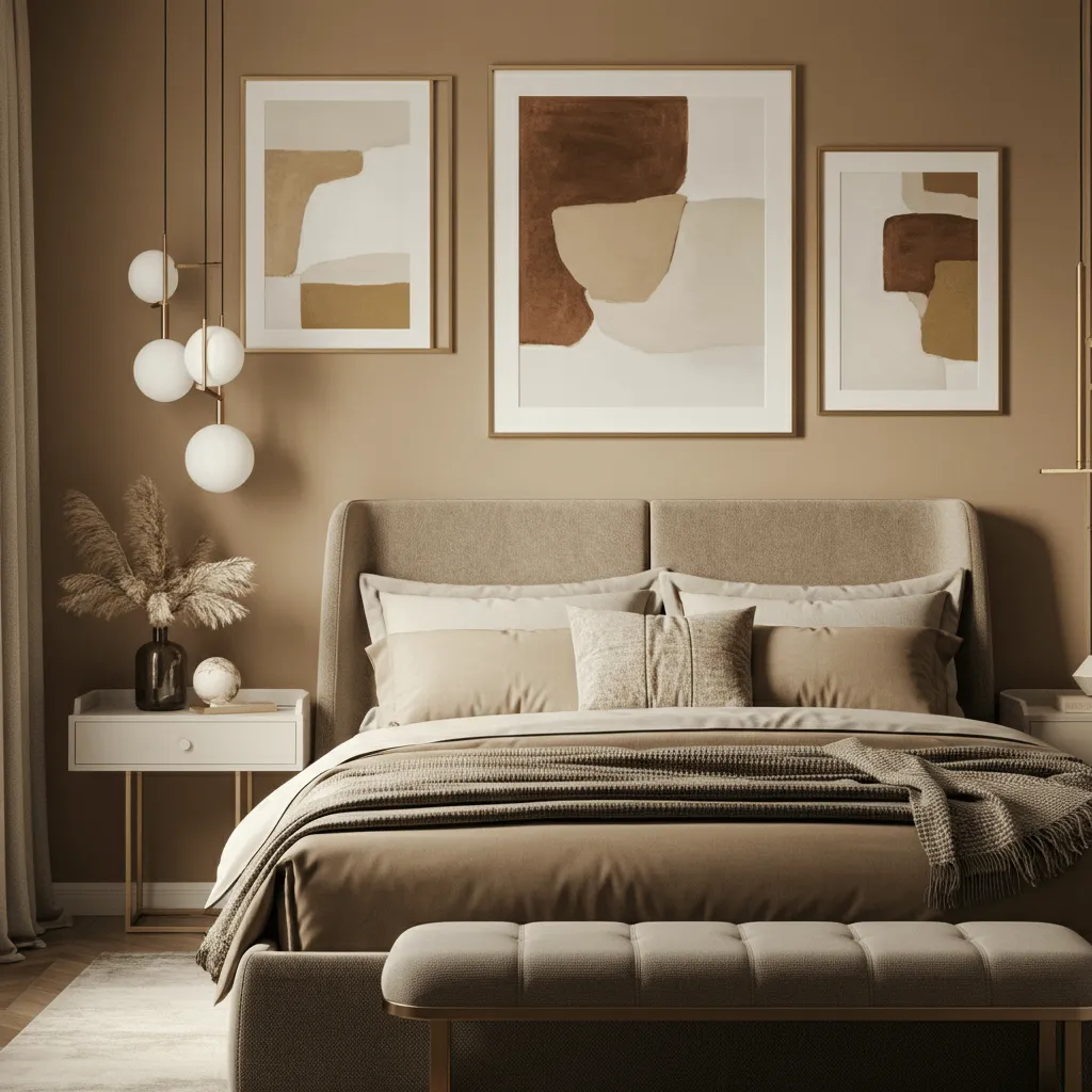 Neutral Palette Artwork Bedroom