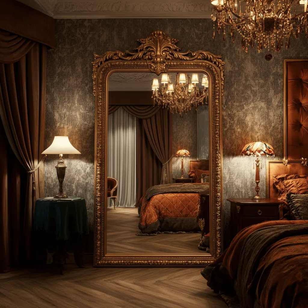 Ornate Mirror Bedroom