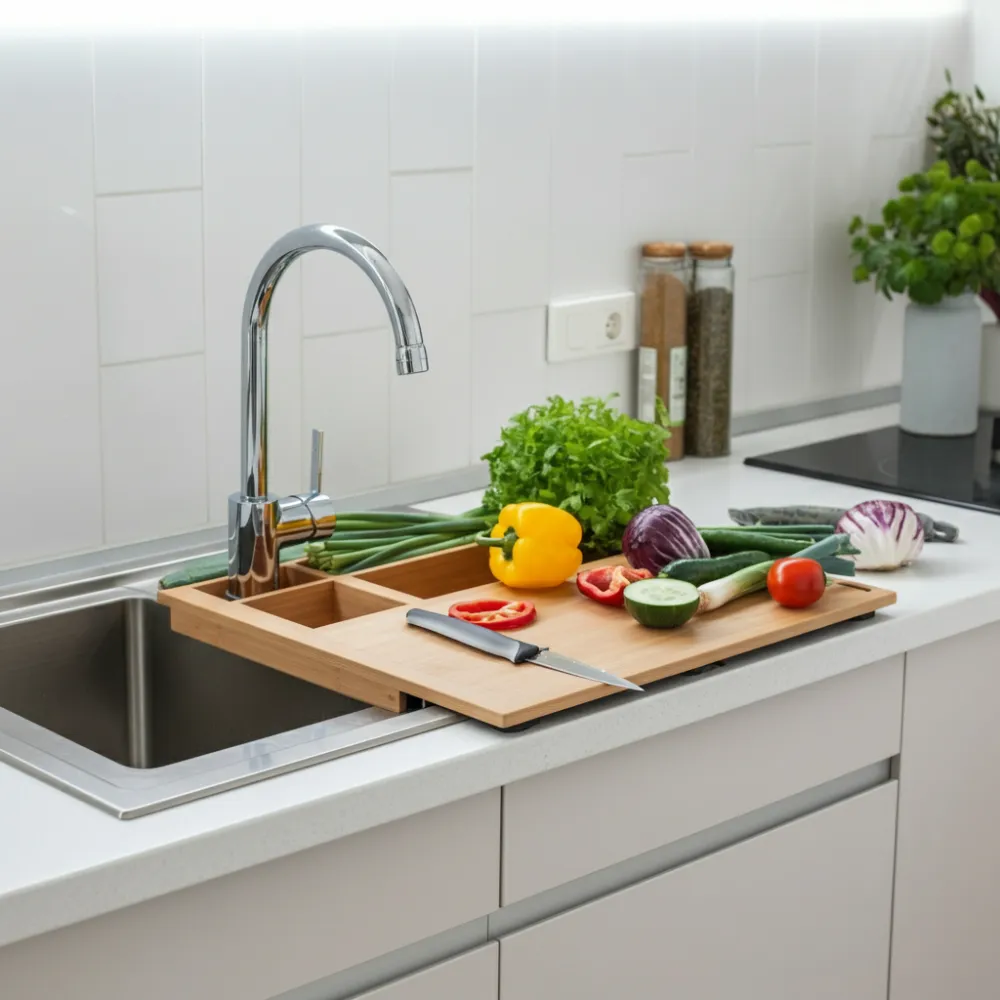 Over-the-Sink Cutting Board Kitchen