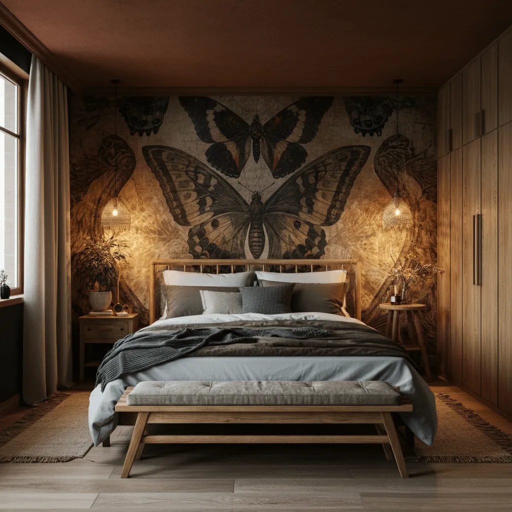 Oversized Butterfly Wall Mural
