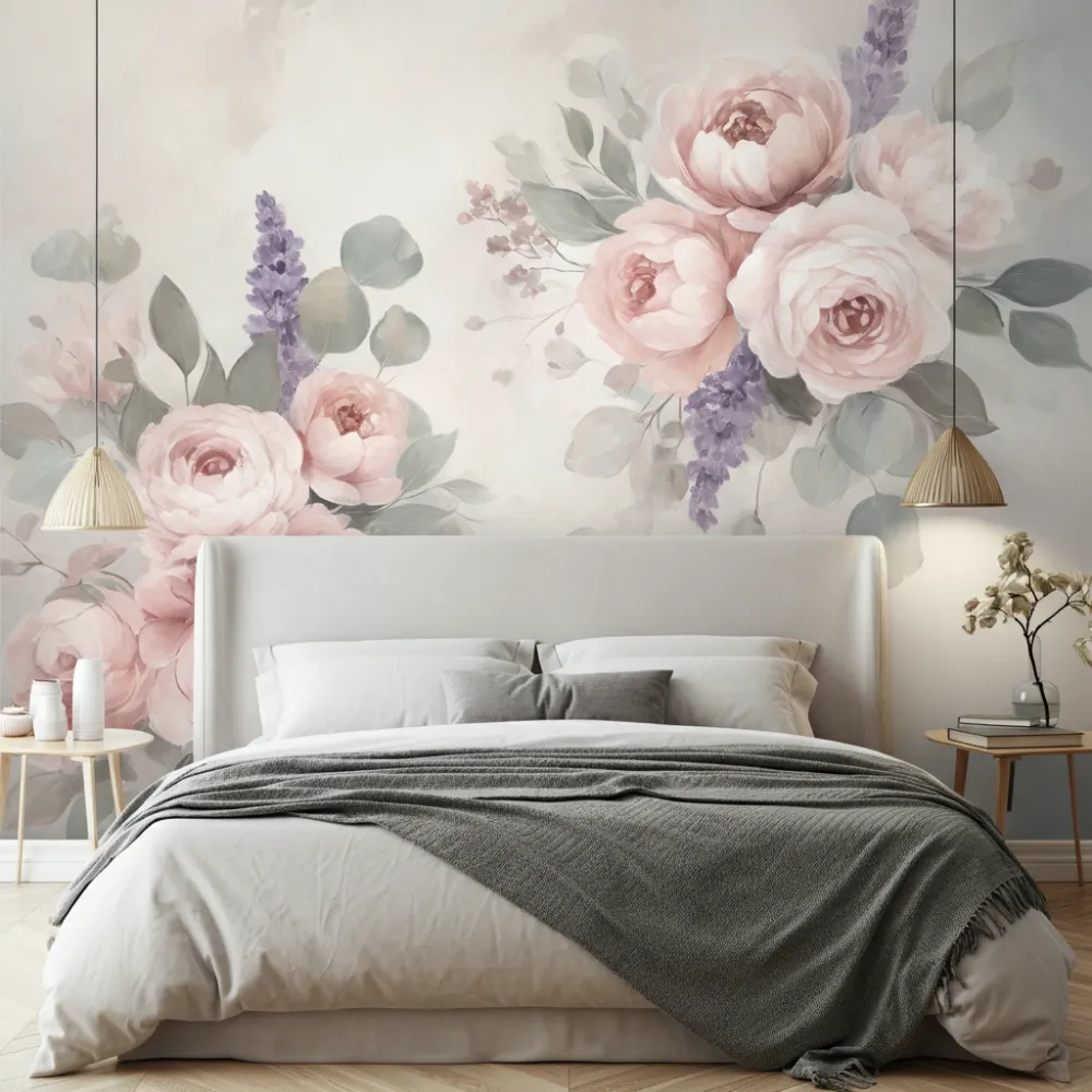 Oversized Floral Mural