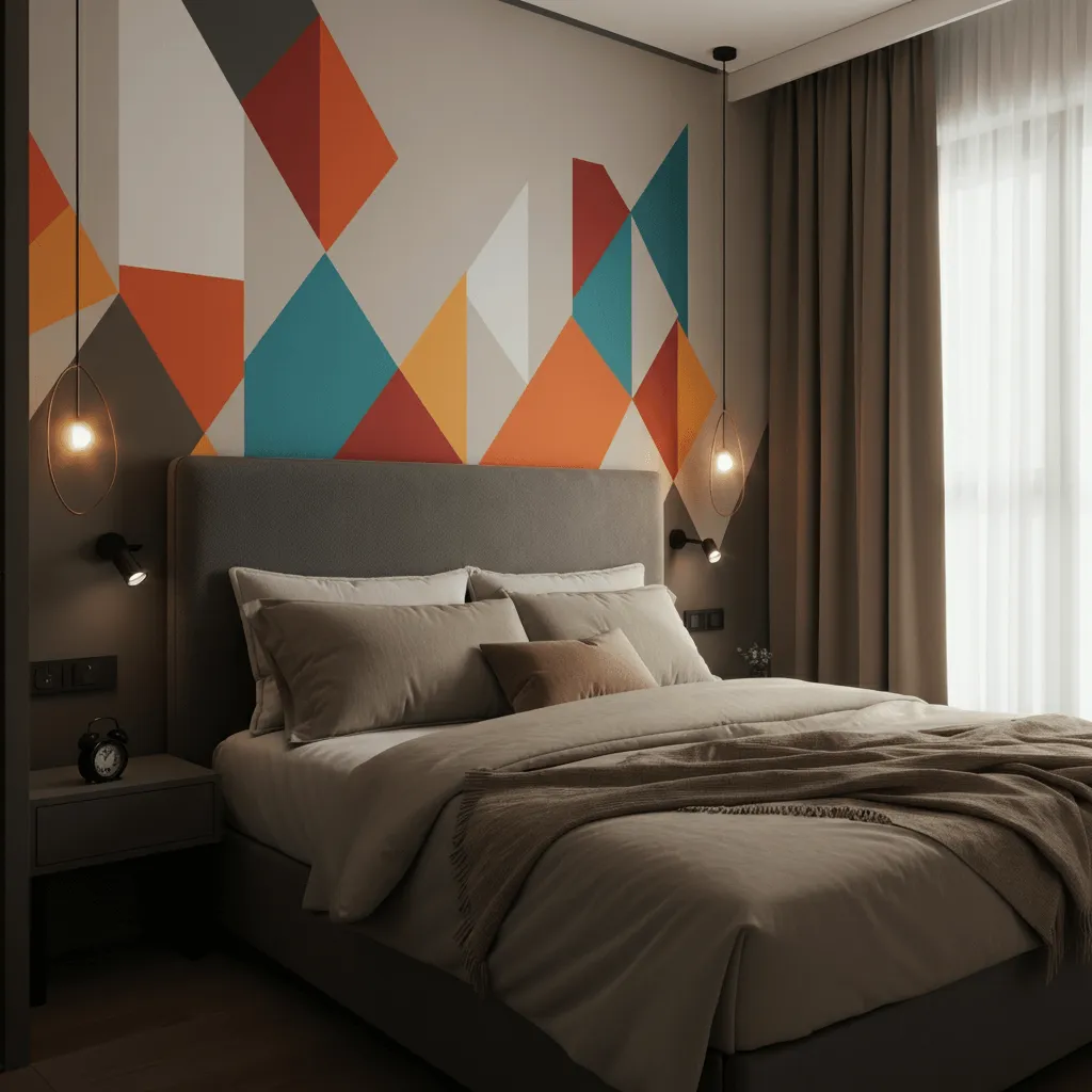 Painted Mural Headboard