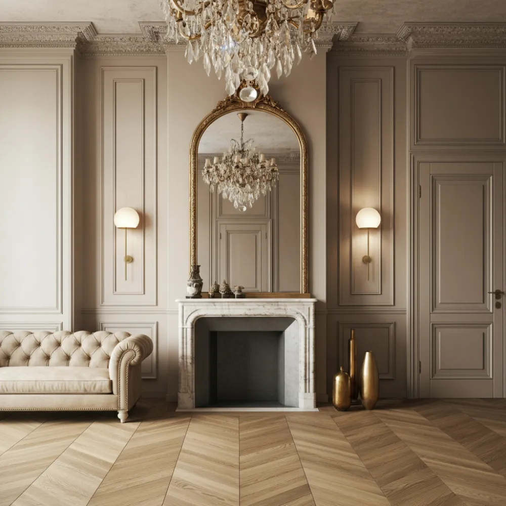 Parisian Chic Living Room