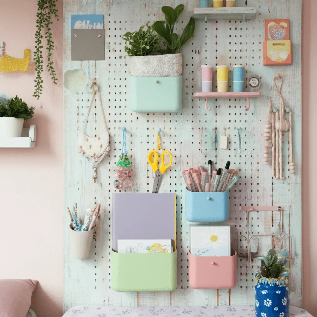 Pegboard Wall Storage