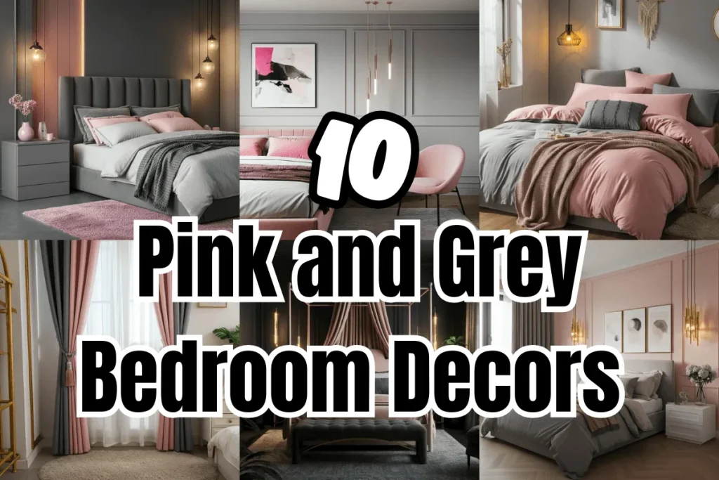 Pink and Grey Bedroom Decors
