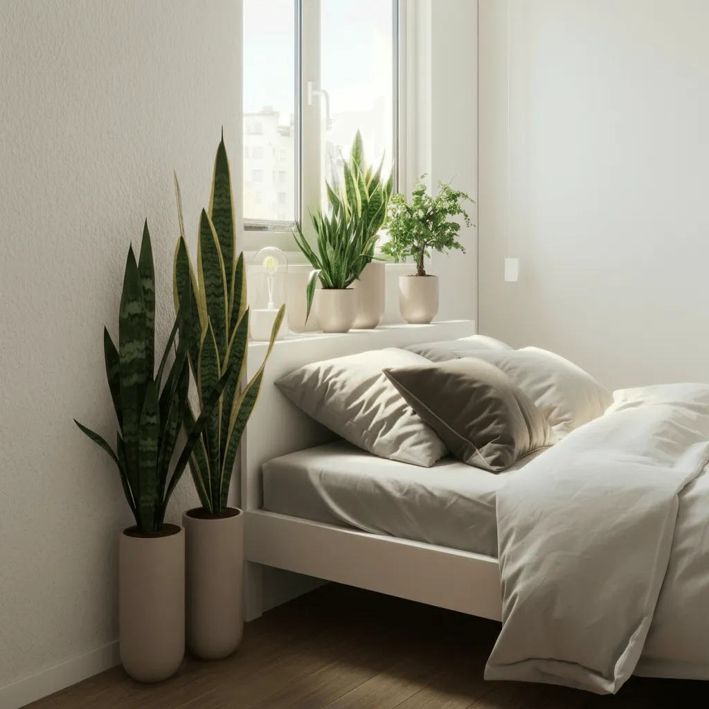 Frame Your Bed with Larger Plants 