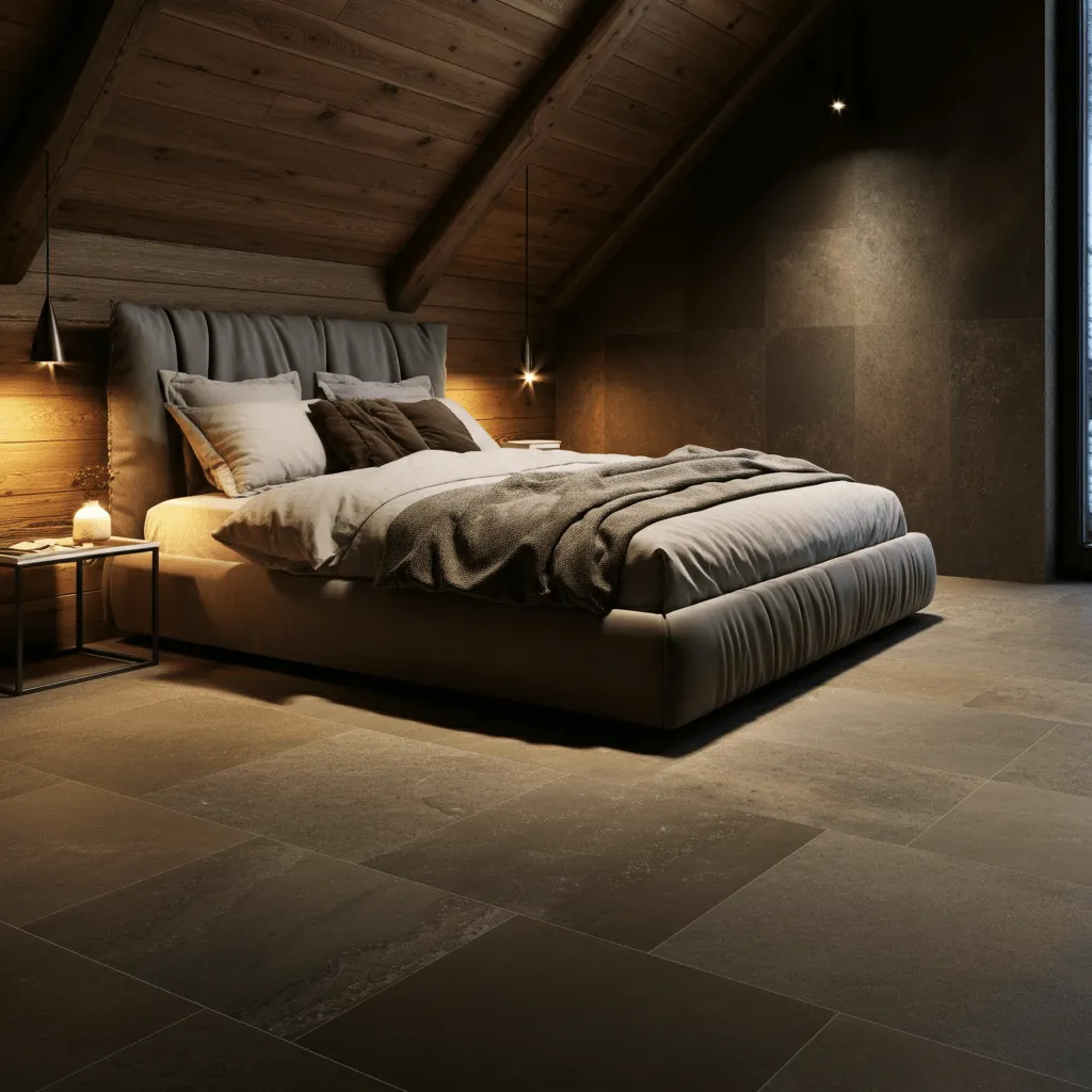 Radiant Heated Tile Bedroom