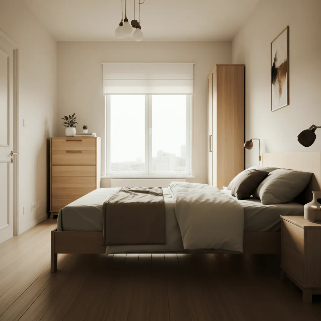 Rearranged Furniture Bedroom