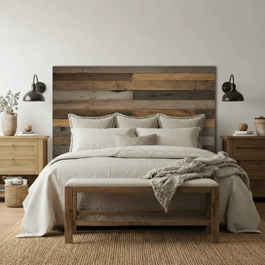 Reclaimed Wood Headboard