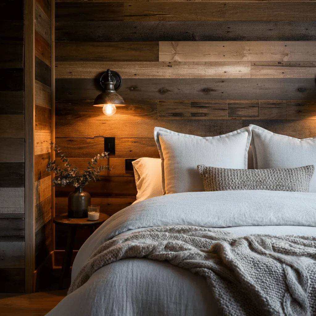 Reclaimed Wood Panel Walls