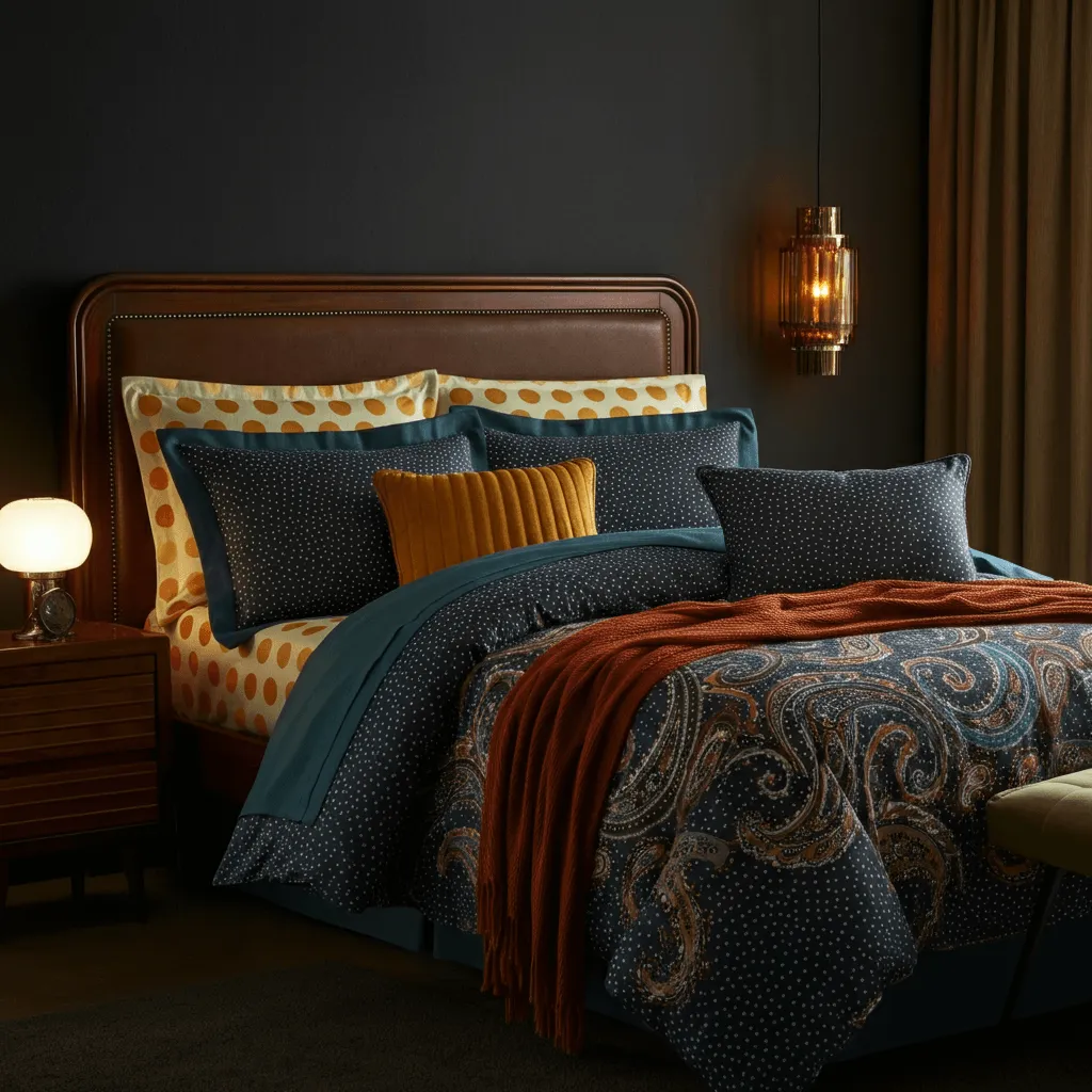 Retro-Inspired Bedding