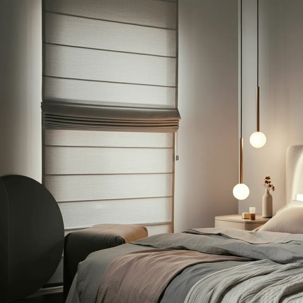 Roman Shades Bedroom