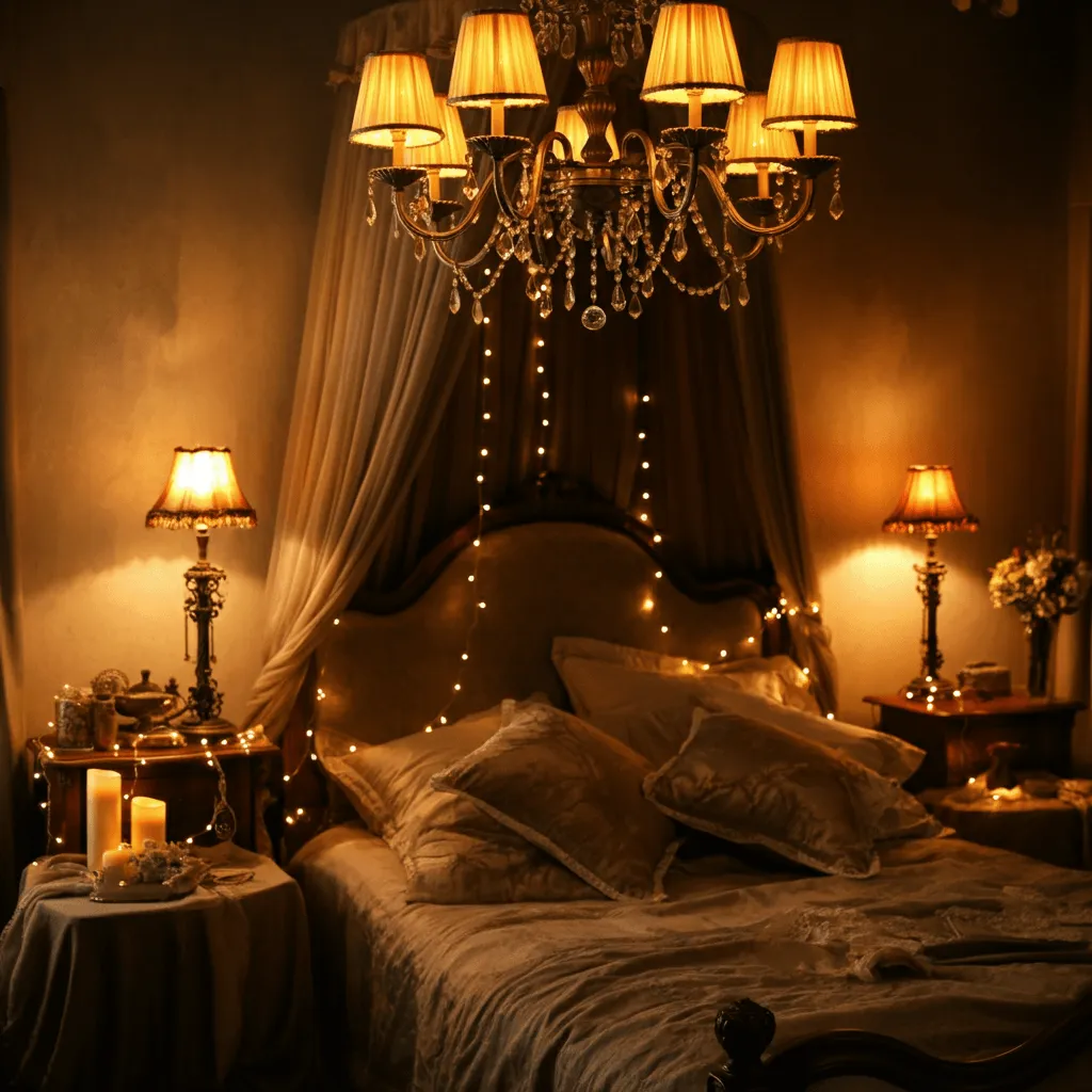 10 Boudoir Bedroom Ideas That Feel Romantic, Bold & Luxurious 3 Romantic Lighting