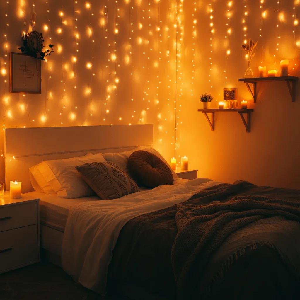 15 Romantic Bedroom Decor Ideas to Transform Your Space 3 Romantic Lighting