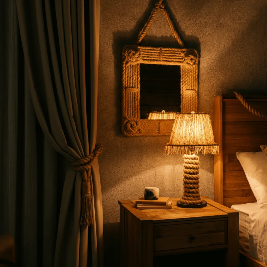 Rope-Inspired Bedroom Decor