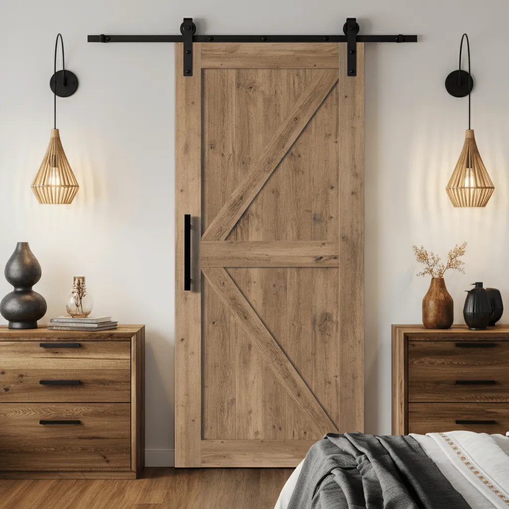 These Bedroom Door Designs Are So Stylish, They Steal the Spotlight 2 Rustic Barn Door