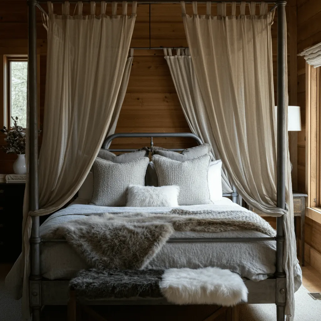 Rustic Canopy Bed