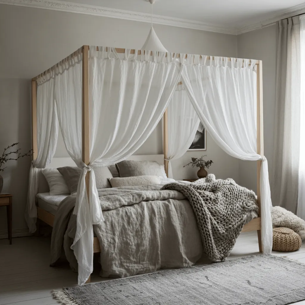10 Canopy Bed Design Ideas to Transform Your Bedroom 8 Scandinavian Canopy Bed