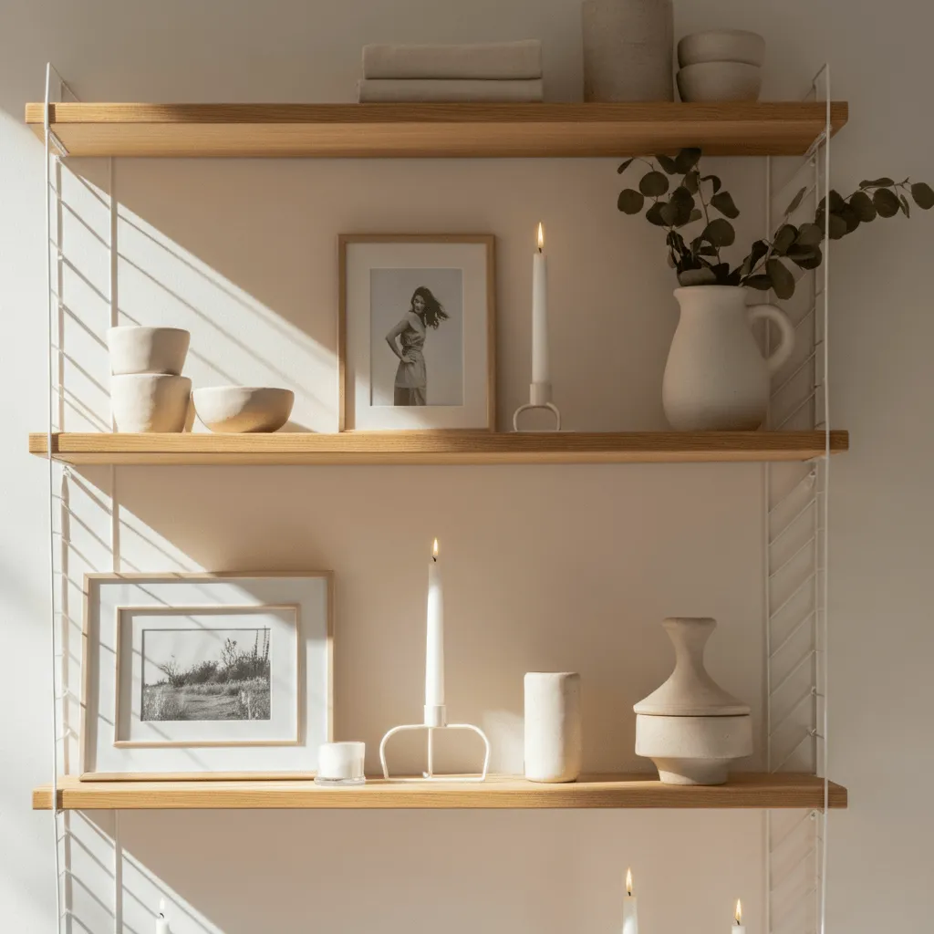 Scandinavian Shelf Styling