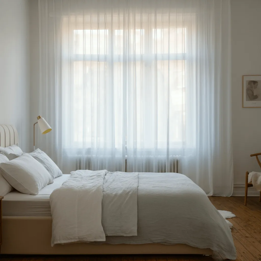Sheer Curtains in Bedroom